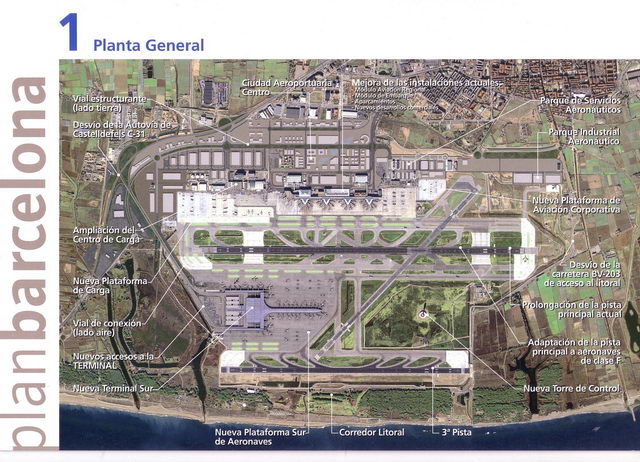 Imagen del -Plan Barcelona- de la ampliación del aeropuerto de Barcelona-El Prat (publicada por AENA)
